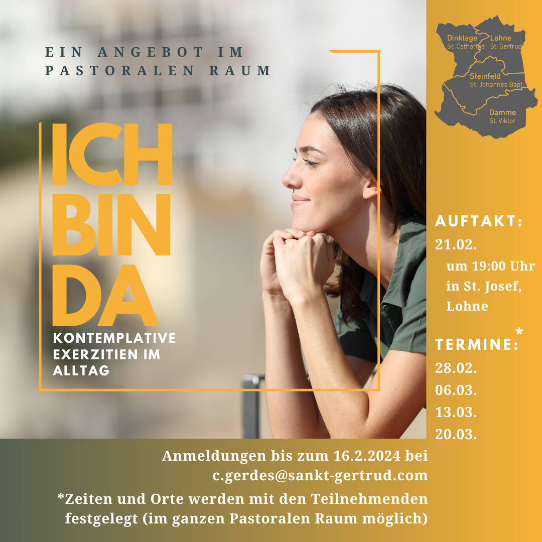 Werbebild zur Fastenzeit-Aktion "Ich bin da"